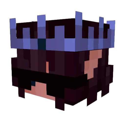 ZiggyBlue Minecraft avatar head, 3D render