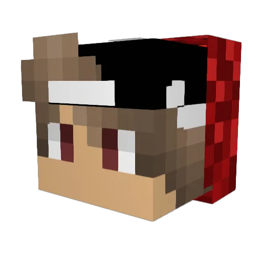 Ziggypine123 Minecraft avatar head, 3D render