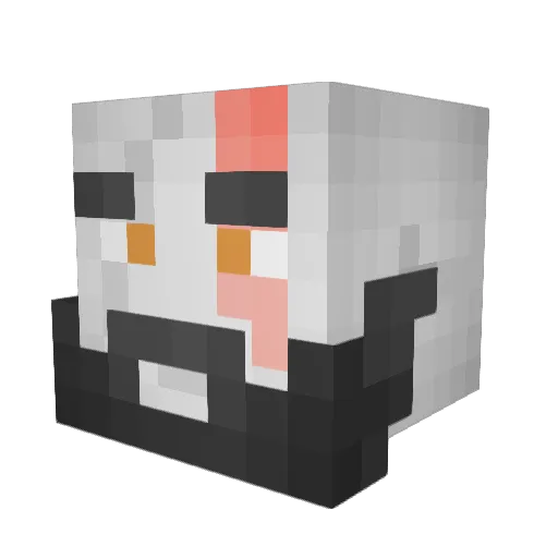 Zigma55 Minecraft avatar head, 3D render