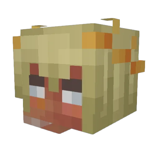 ZigmaMuzz Minecraft avatar head, 3D render