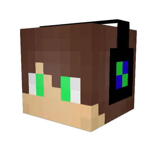 Zigma_Petista Minecraft avatar head, 3D render