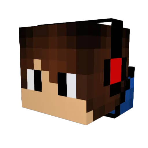 Zigwild Minecraft avatar head, 3D render