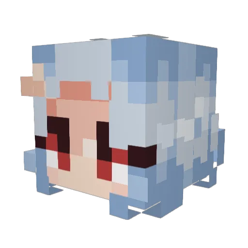 Zigzaglag109 Minecraft avatar head, 3D render