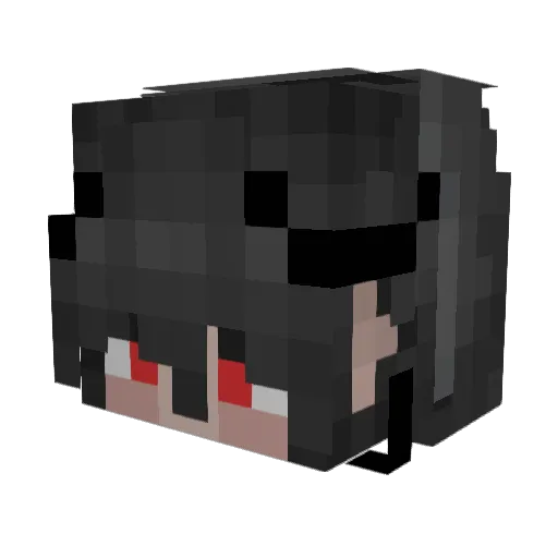 ZihengW Minecraft avatar head, 3D render