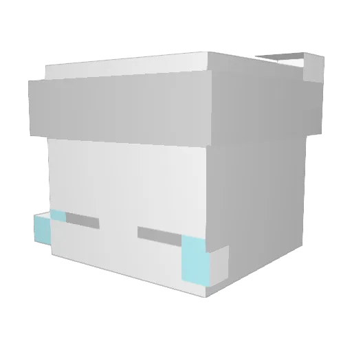 Ziickblakinggg Minecraft avatar head, 3D render