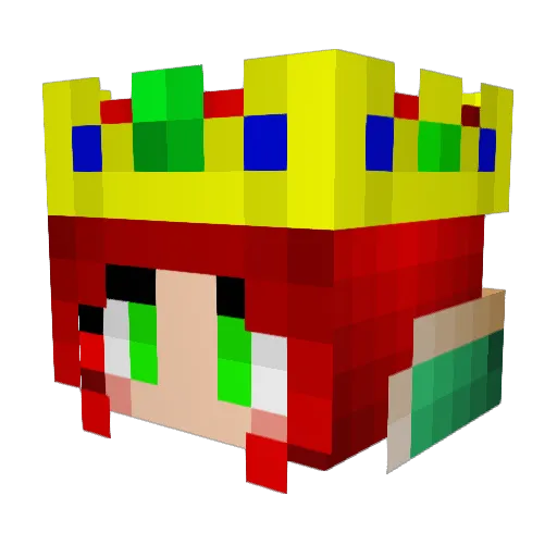Ziiggii Minecraft avatar head, 3D render