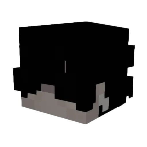 Zijio Minecraft avatar head, 3D render