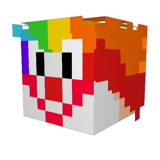 ZikFrid1337 Minecraft avatar head, 3D render