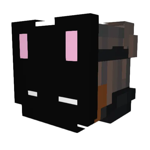 Zikaruuuu Minecraft avatar head, 3D render