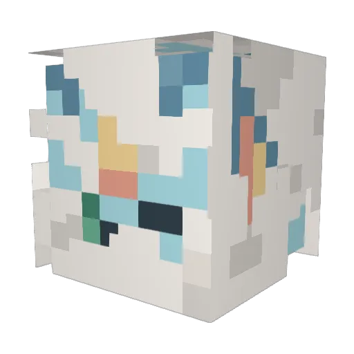 Zil_Weney Minecraft avatar head, 3D render