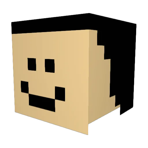 ZilasPedersen Minecraft avatar head, 3D render