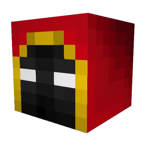 ZilazarOnyx Minecraft avatar head, 3D render