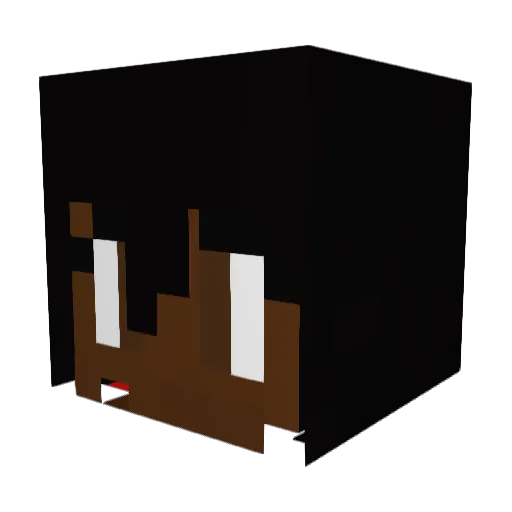 ZilionTree Minecraft avatar head, 3D render