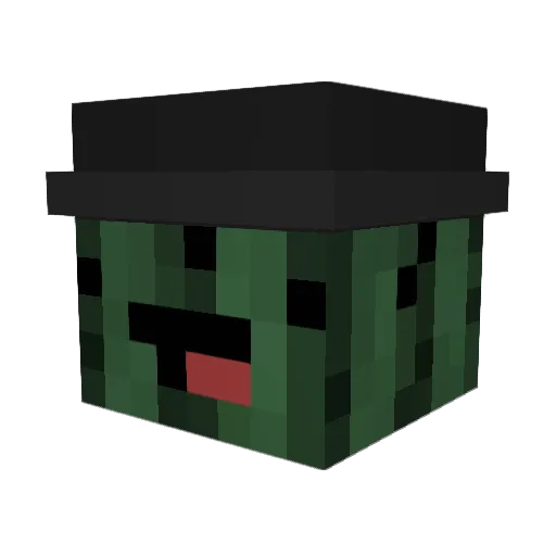 Zilith Minecraft avatar head, 3D render