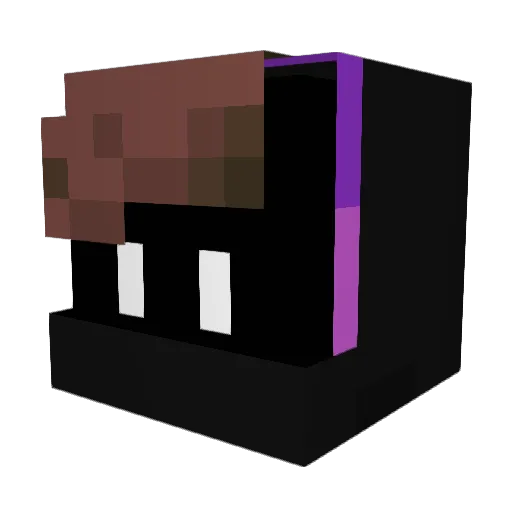 ZillaVanilla Minecraft avatar head, 3D render