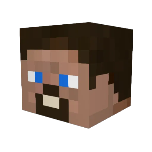 ZillenSWE Minecraft avatar head, 3D render