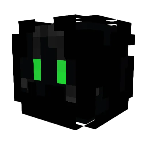 Ziltac Minecraft avatar head, 3D render