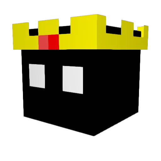 ZilverKing Minecraft avatar head, 3D render