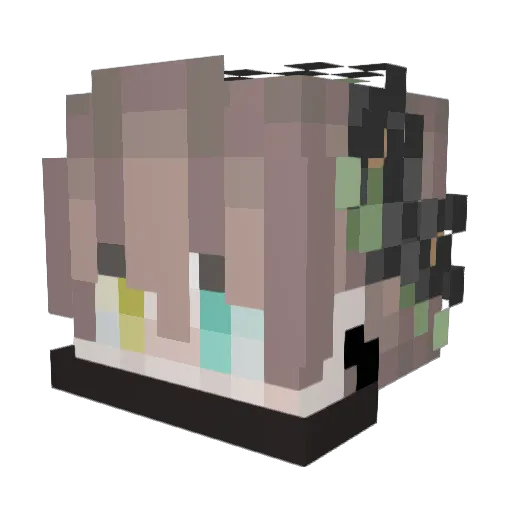 ZilyaZandy Minecraft avatar head, 3D render