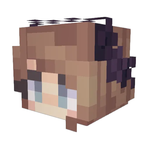 Zim0 Minecraft avatar head, 3D render