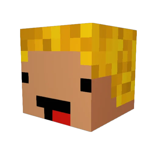 Zim94 Minecraft avatar head, 3D render