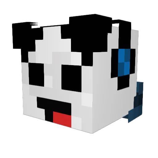Zimbos Minecraft avatar head, 3D render