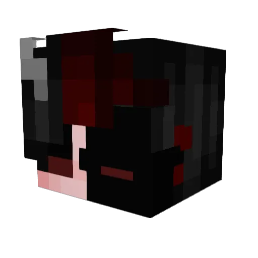 Zimkey Minecraft avatar head, 3D render