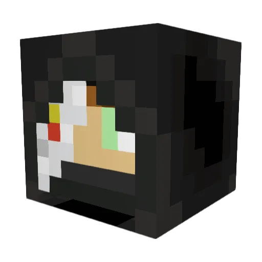 Zimlyx Minecraft avatar head, 3D render