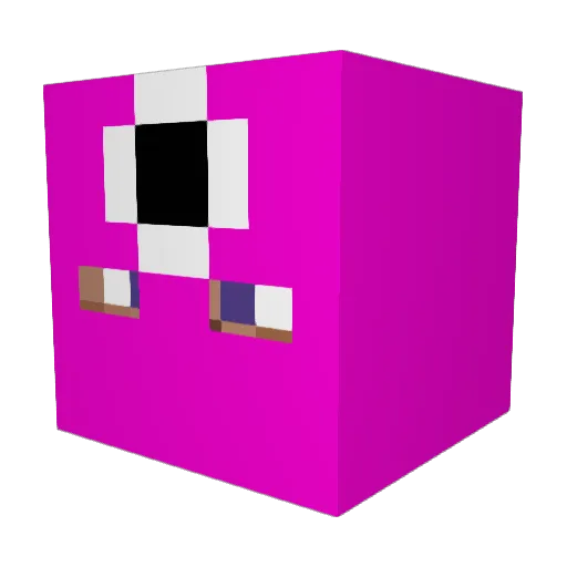 Zimorik Minecraft avatar head, 3D render