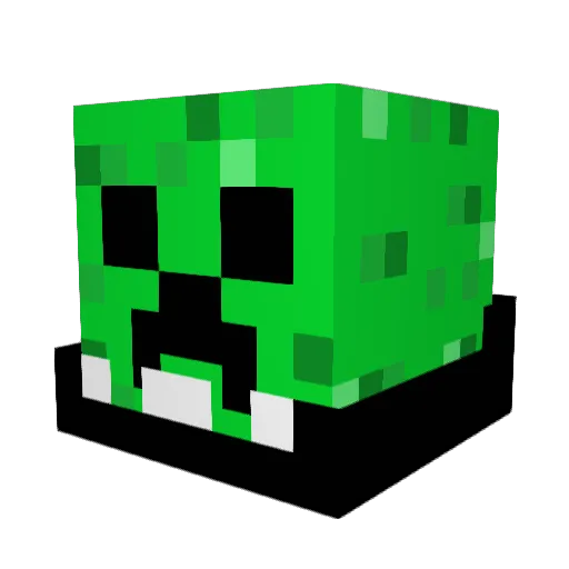 Zimounet Minecraft avatar head, 3D render