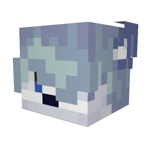 ZimperAlt Minecraft avatar head, 3D render