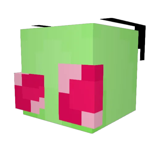 Zimvad3r Minecraft avatar head, 3D render