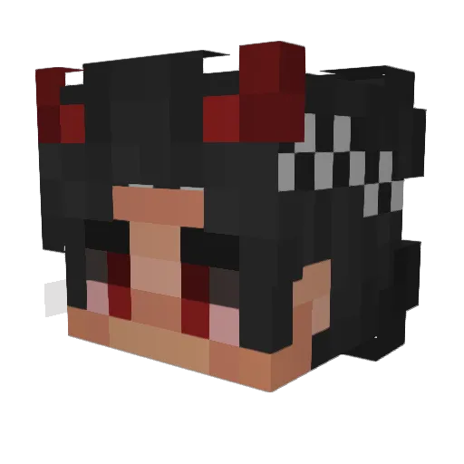 ZinOxPlay Minecraft avatar head, 3D render