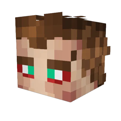 ZinZanZun Minecraft avatar head, 3D render