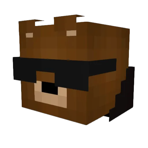 Zinc65 Minecraft avatar head, 3D render