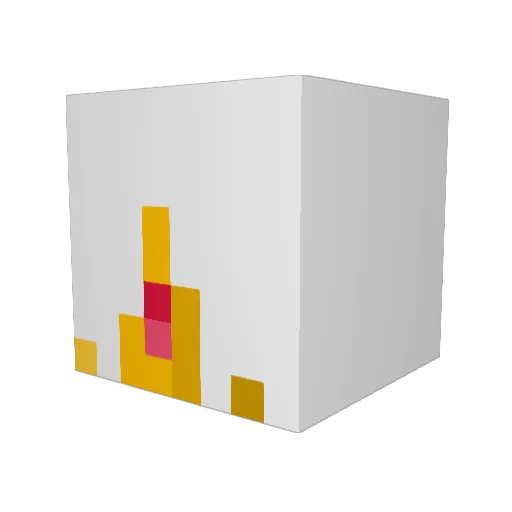 Zinc7103 Minecraft avatar head, 3D render