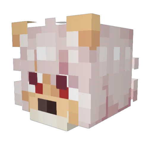 ZincTheElement Minecraft avatar head, 3D render