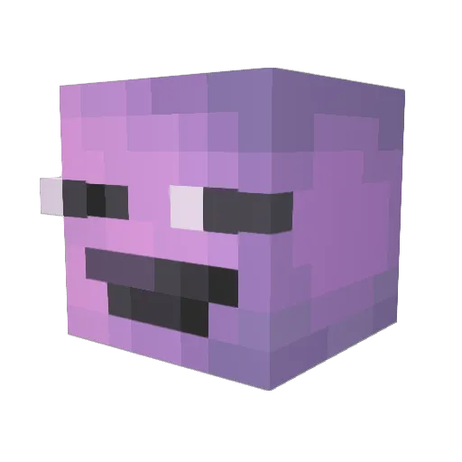 Zincles Minecraft avatar head, 3D render