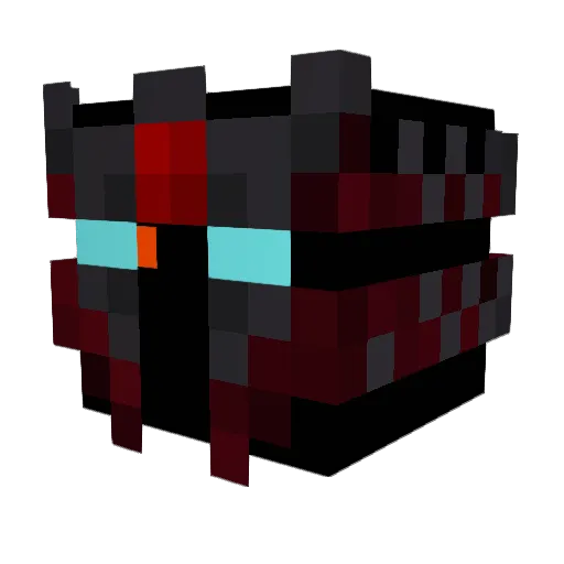 Zindok Minecraft avatar head, 3D render