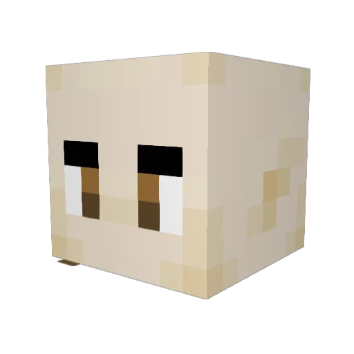 Zindorei Minecraft avatar head, 3D render