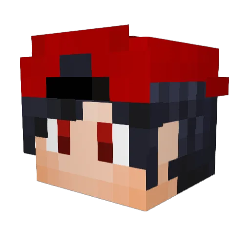 ZingOfficial Minecraft avatar head, 3D render