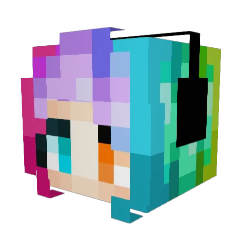 ZingZap333 Minecraft avatar head, 3D render