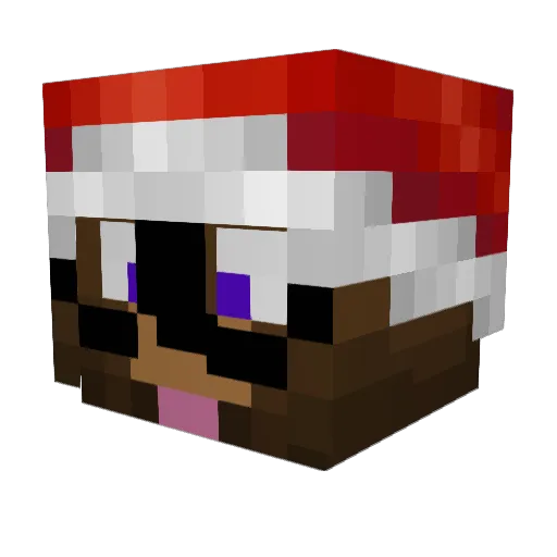 ZingiestApple16 Minecraft avatar head, 3D render