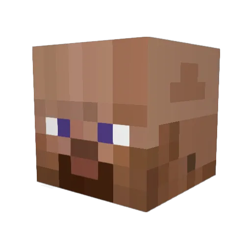 Zingmark Minecraft avatar head, 3D render