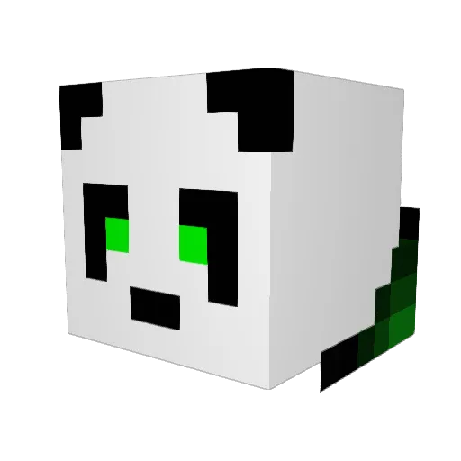 ZinioX Minecraft avatar head, 3D render