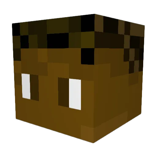 Zinkles Minecraft avatar head, 3D render