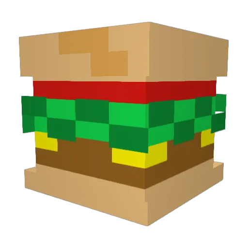 Zinky126 Minecraft avatar head, 3D render