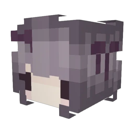ZinnKres_ Minecraft avatar head, 3D render