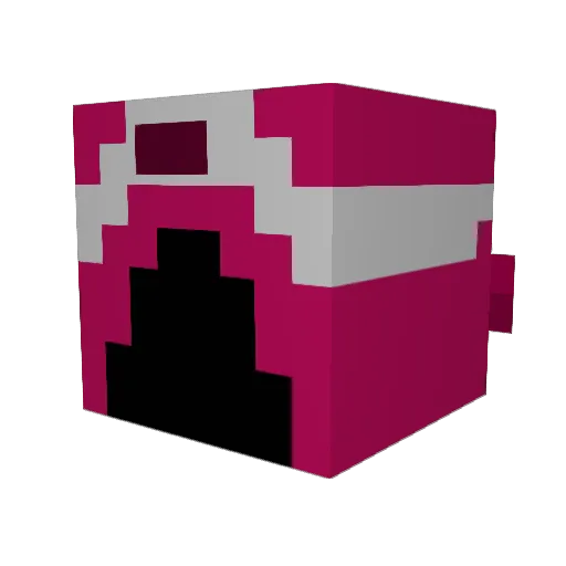 Zinonz Minecraft avatar head, 3D render