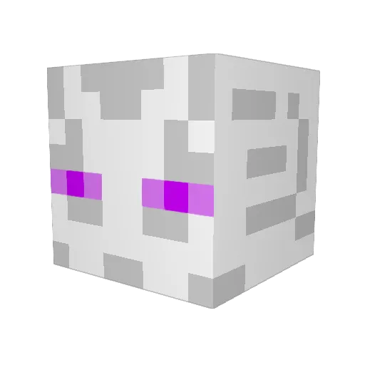 Zinospear Minecraft avatar head, 3D render